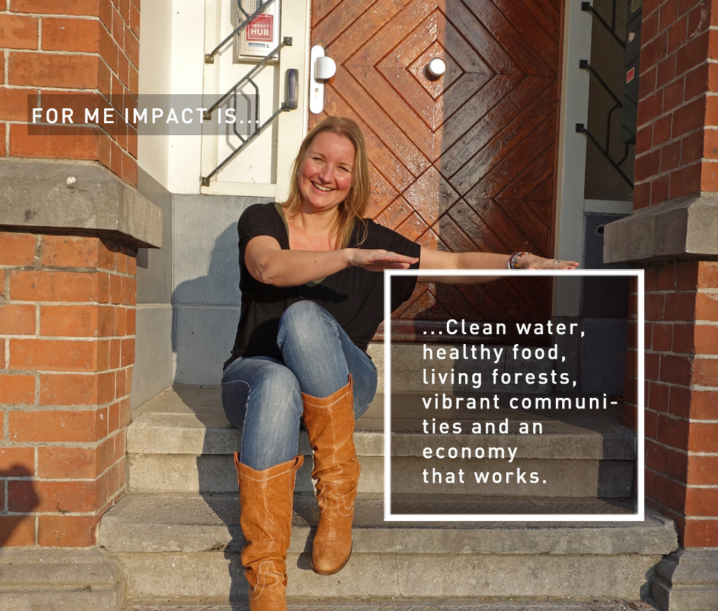 Tatiana Glad, new Impact Hub global Executive Director, explaining what impact means for her